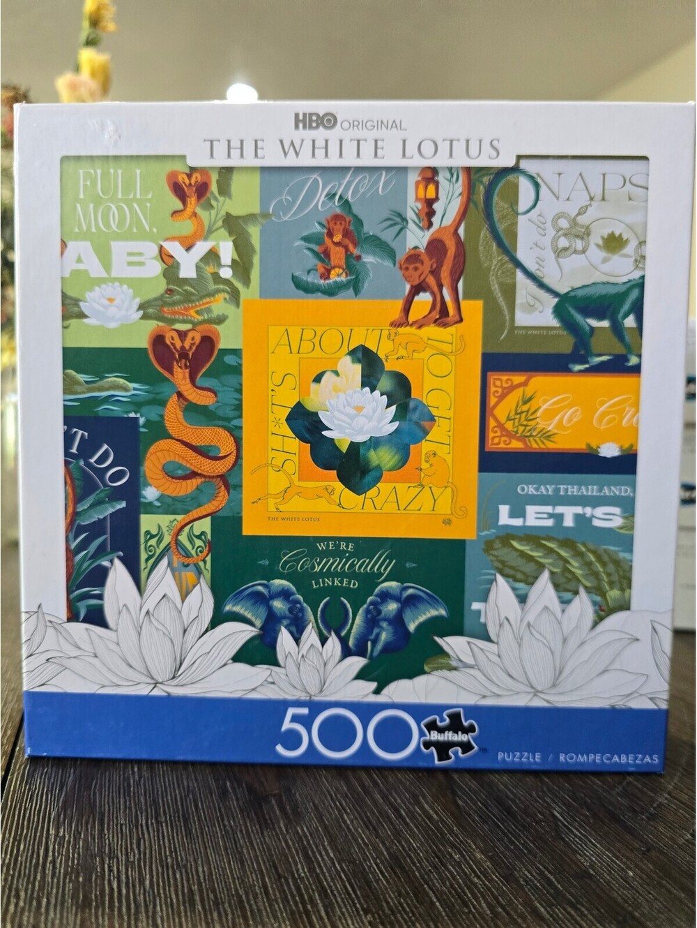 The White Lotus HBO Original 500 Piece Jigsaw Puzzle Buffalo Games NEW SEALED